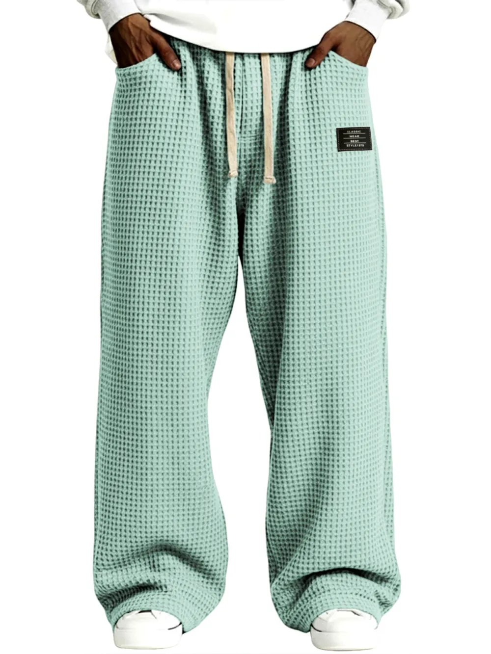 Everyday Textured Knit Drawstring Pants