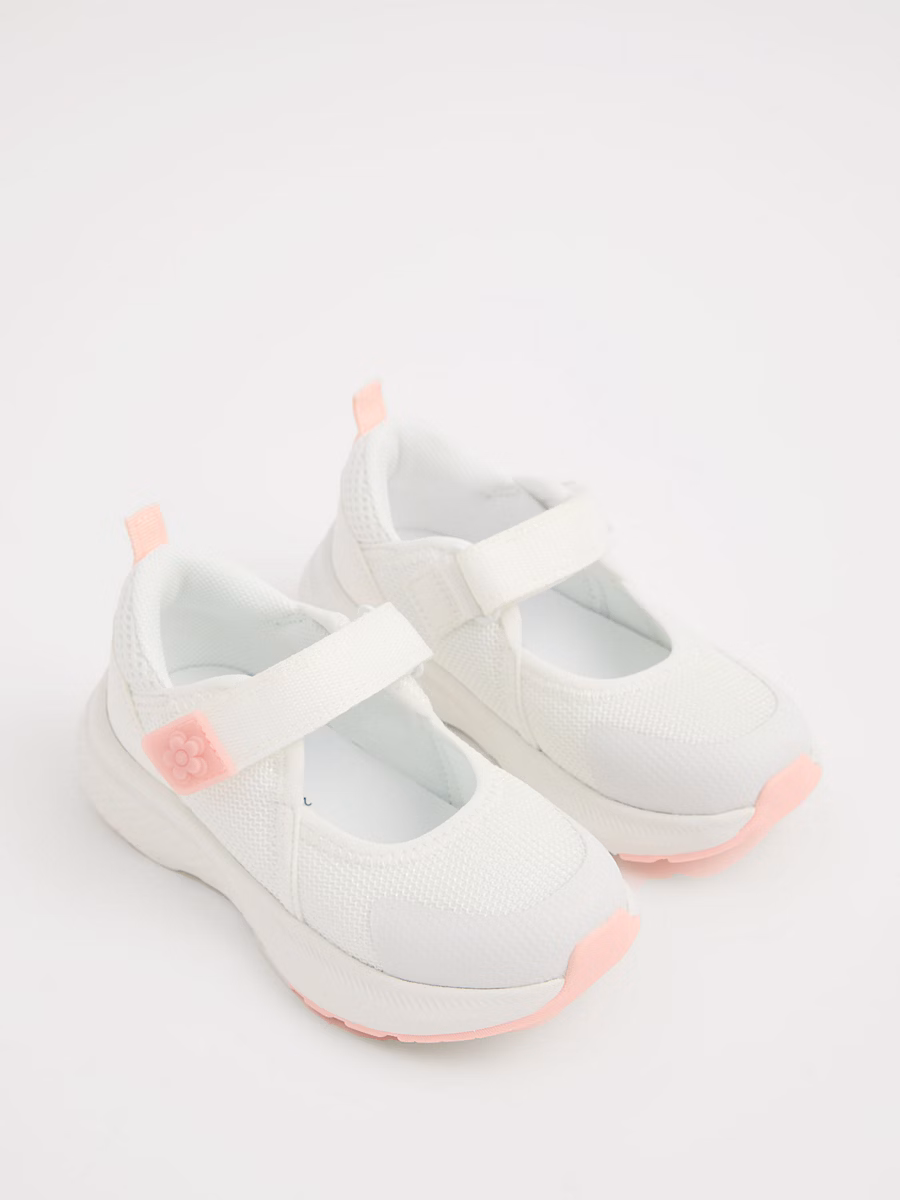 White Mesh Mary Jane Trainers detail 2