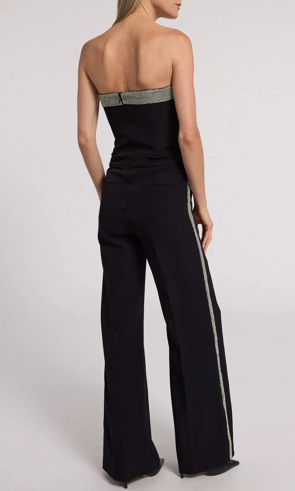 Unique Design Tube Top Jumpsuit