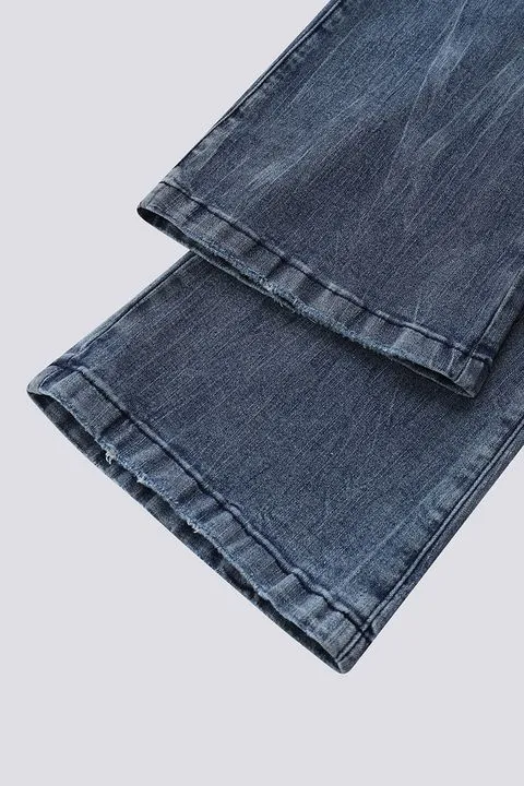 Vintage Ripped Flare Jeans