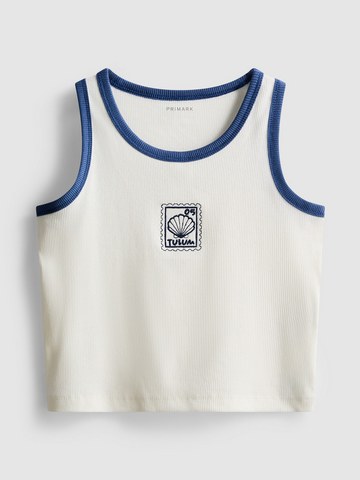 7-15yrs | Embroidered Ribbed Vest detail 2