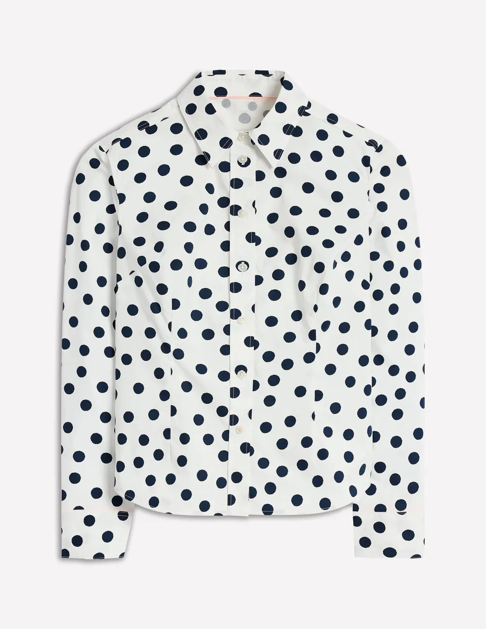 Polka Dots Stretch Cotton Shirt