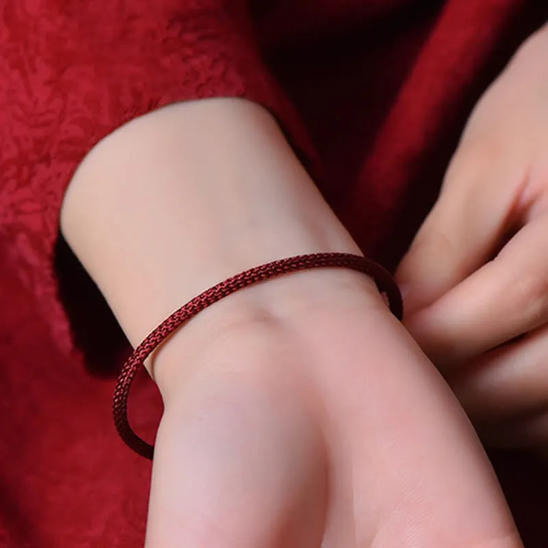 Simple Design Handmade Braid String Cuff Bracelet