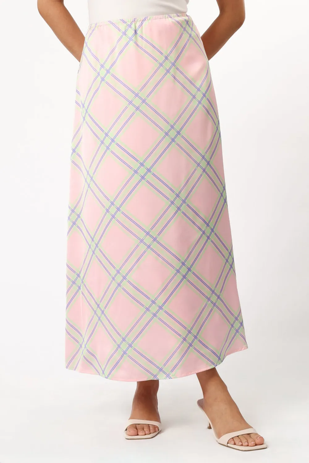RELAXED MIDI BOHO STYLE SKIRT