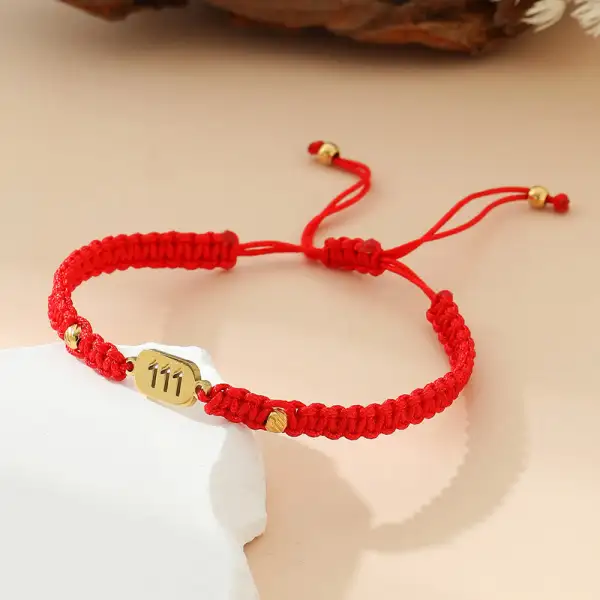 Angel Numbers Braided String Connection Bracelet