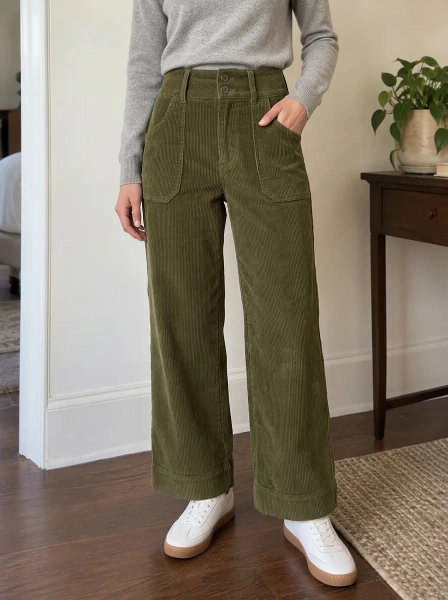 Women's Vale Wide-Leg Corduroy Pants