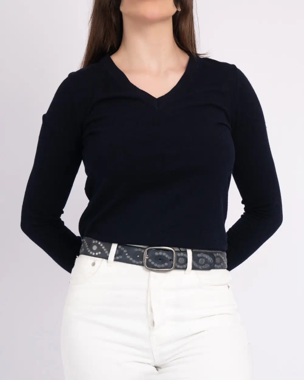 Studded Leather Waist Belt Studs