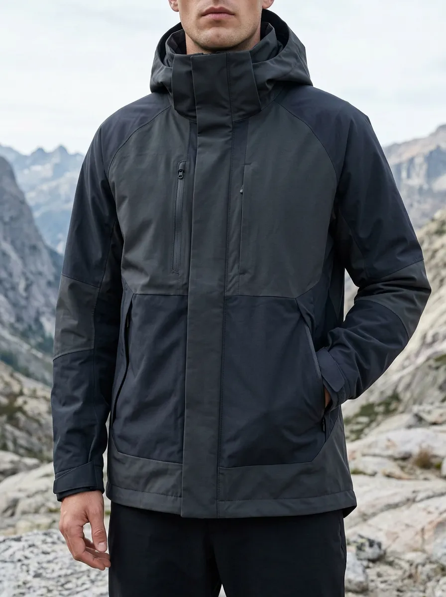 Men's Hiking Outdoor Enthusiast Waterproof Hooded Jacket