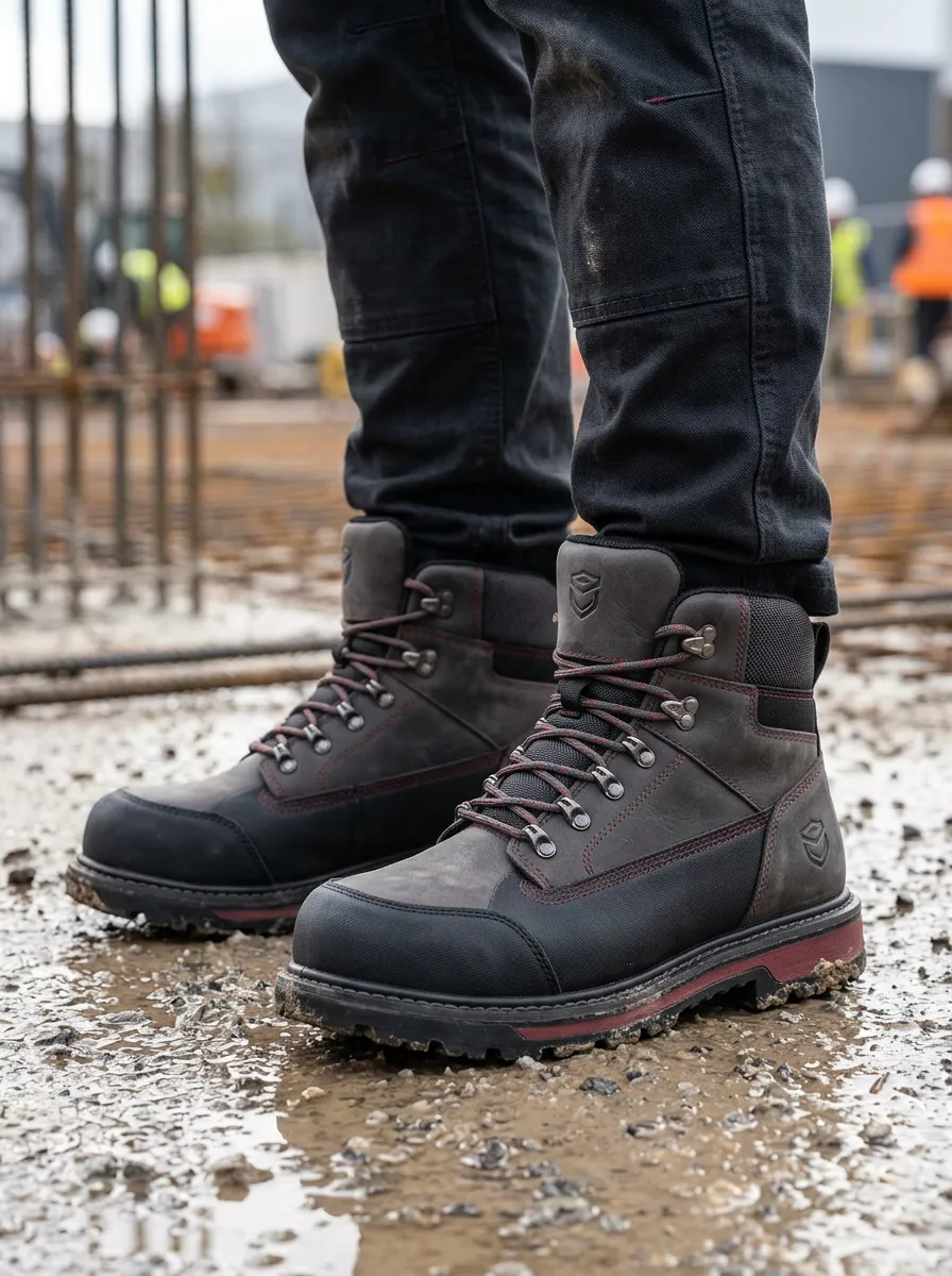 Trail-Ready Workwear Construction Men's Waterproof Work Boots