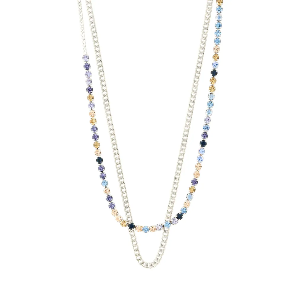Subtle Crystal Chain Necklace