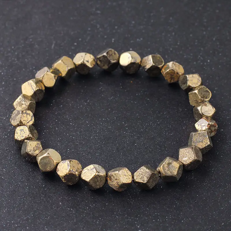 Irregular Beads Pyrite Bracelet