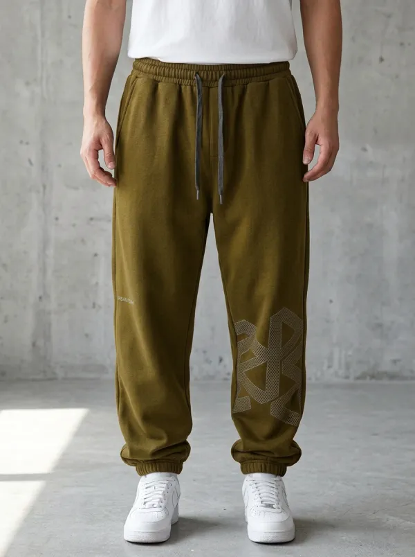 Streetwear Sweatpants Geometric Men's Sweatpants