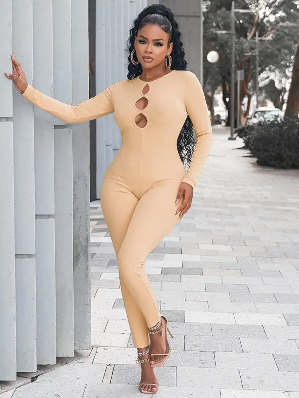 Clean Slim Fit Hip Lifting Jumpsuit