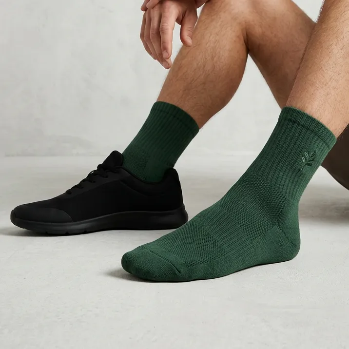 Men's Leaf Pattern Nature Socks