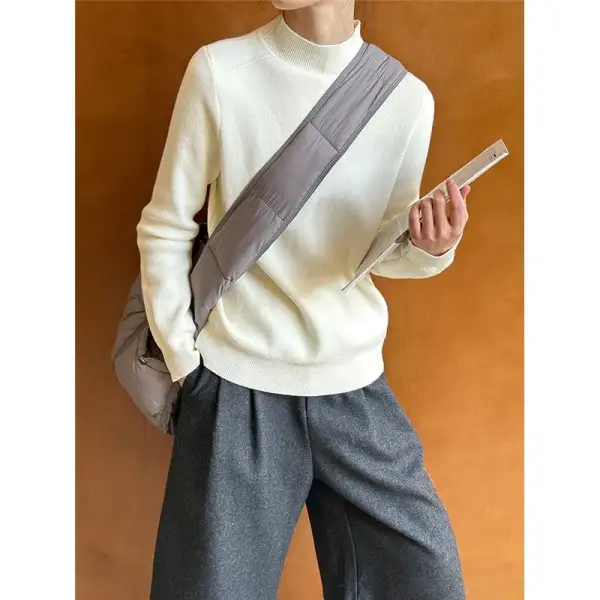 Half Neck Casual Sweater