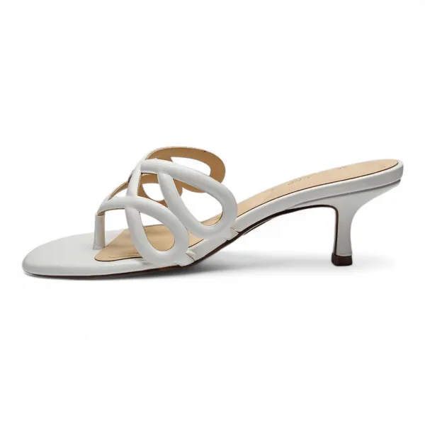 Seaside Cut Out Loop Thong Heel