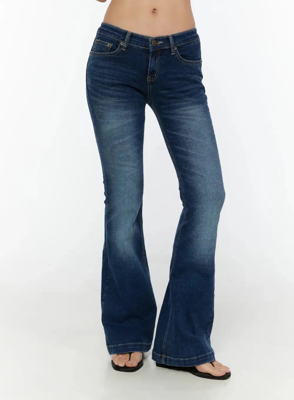 Low-Rise Flared Bootcut Jeans