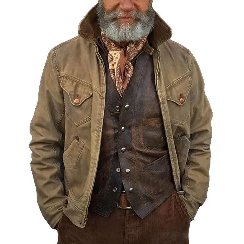 Distressed Zip Jacket