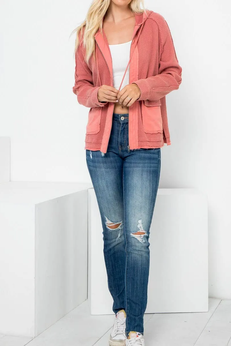 Vintage Washed Hooded Jacket