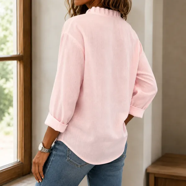 Ruffled Gathered Blouse