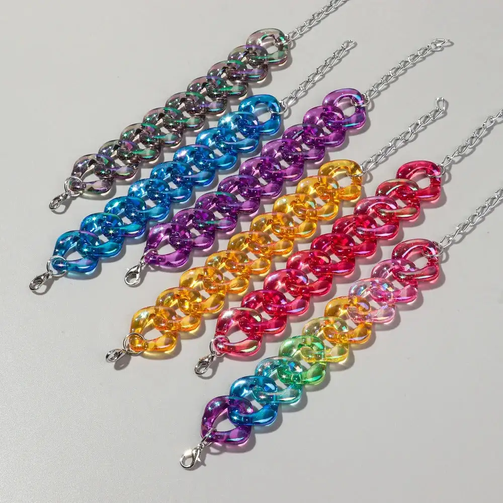Chunky Chain Acrylic Bracelets