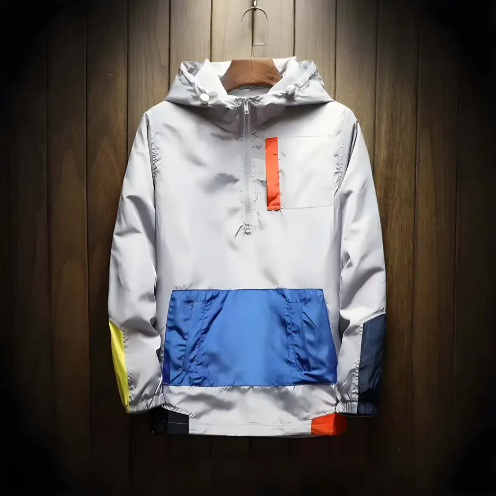 Outdoor Hooded Zip Front Lightweight Jacket