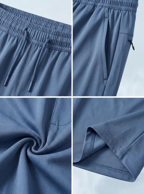 Everyday Ice-Silk Elastic-Waist Stretch Shorts