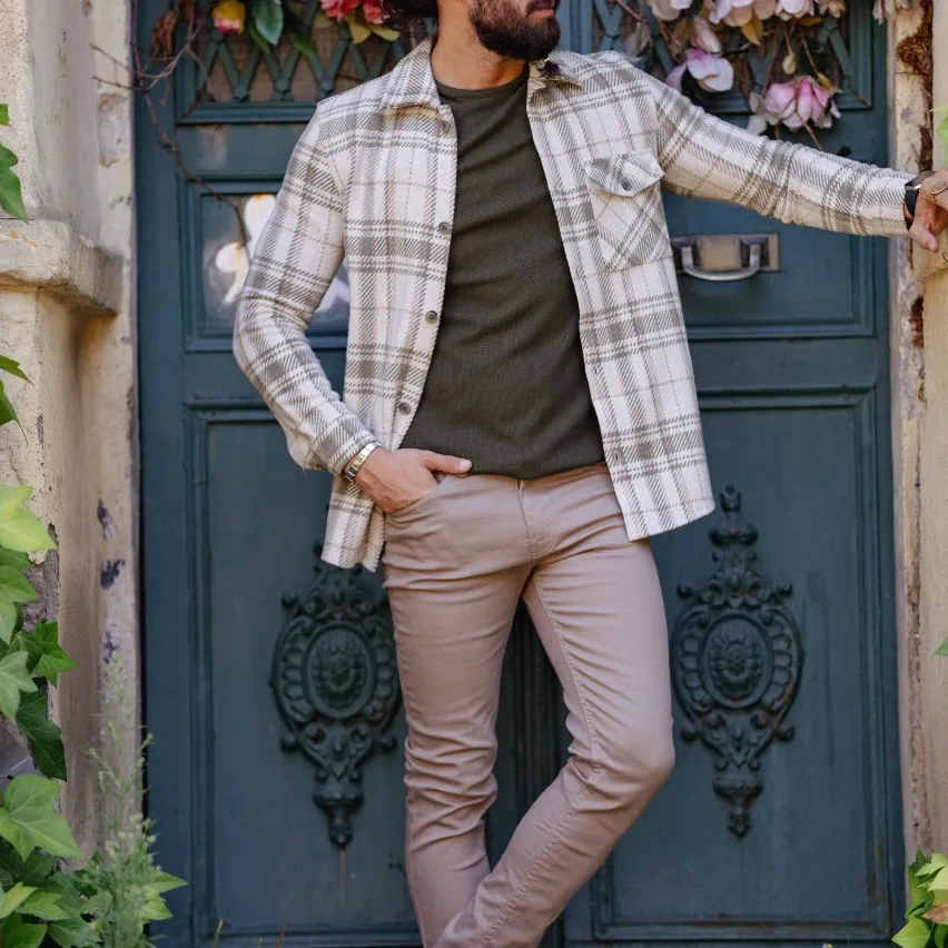 Slim Fit Striped Cotton Casual Shirt