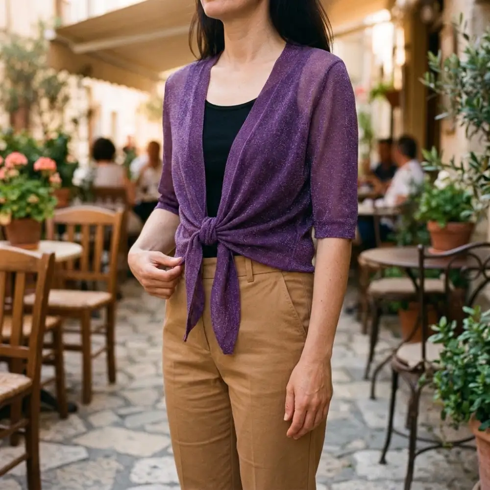 Sheer Chiffon Cardigan
