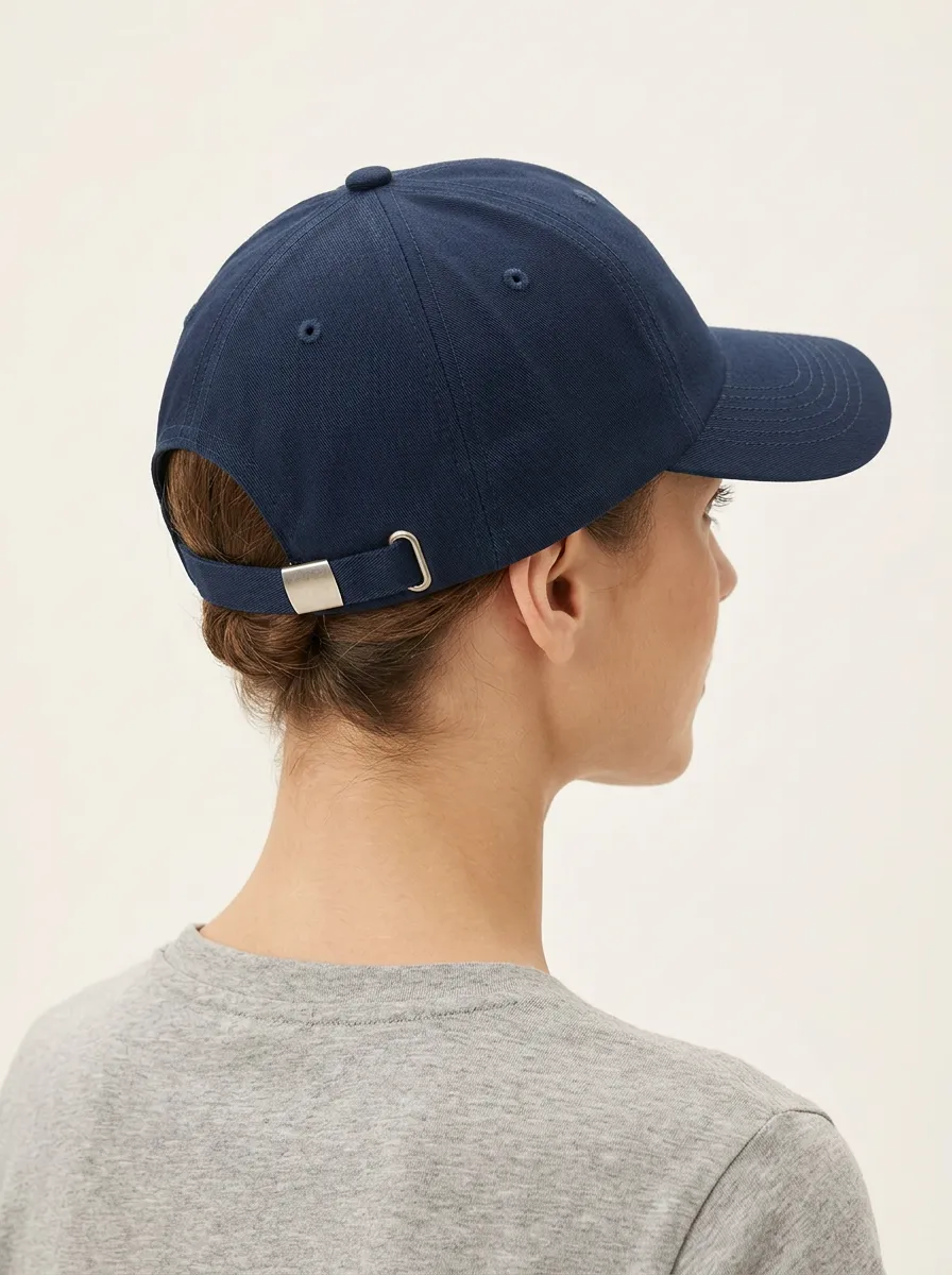 Unisex Minimalist Navy Blue Graphic Print Baseball Cap