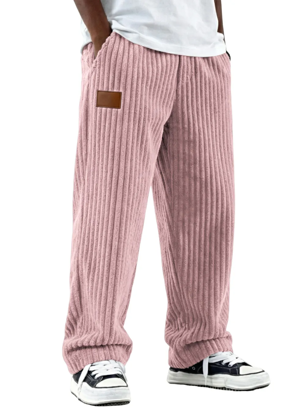 Relaxed Corduroy Seamed Detail Pants