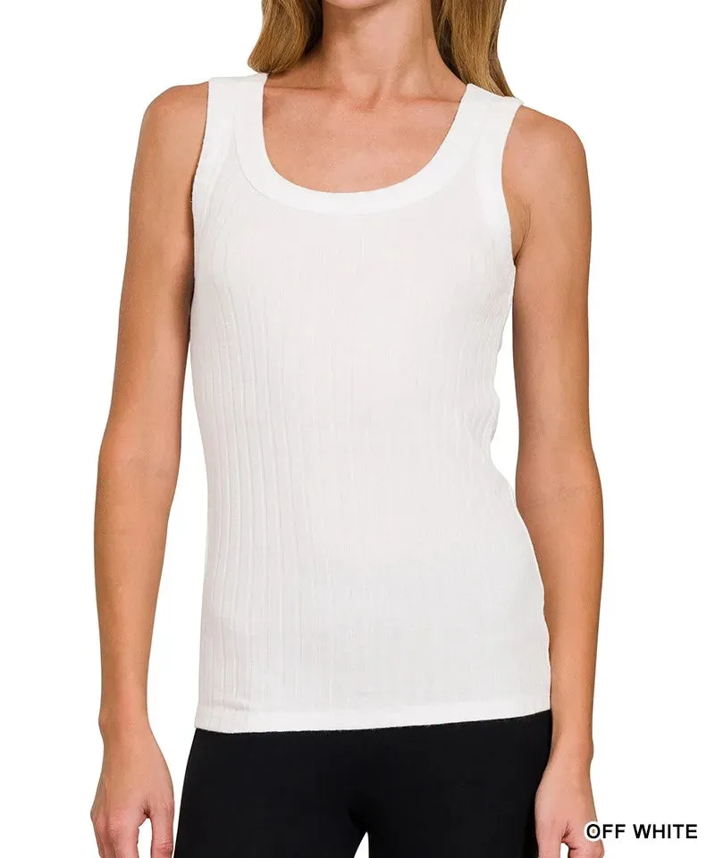 Melange Rib Tank Top