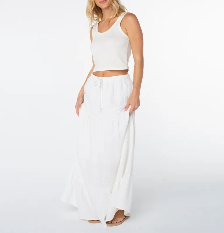 Relaxed Flowing Woven Skirt