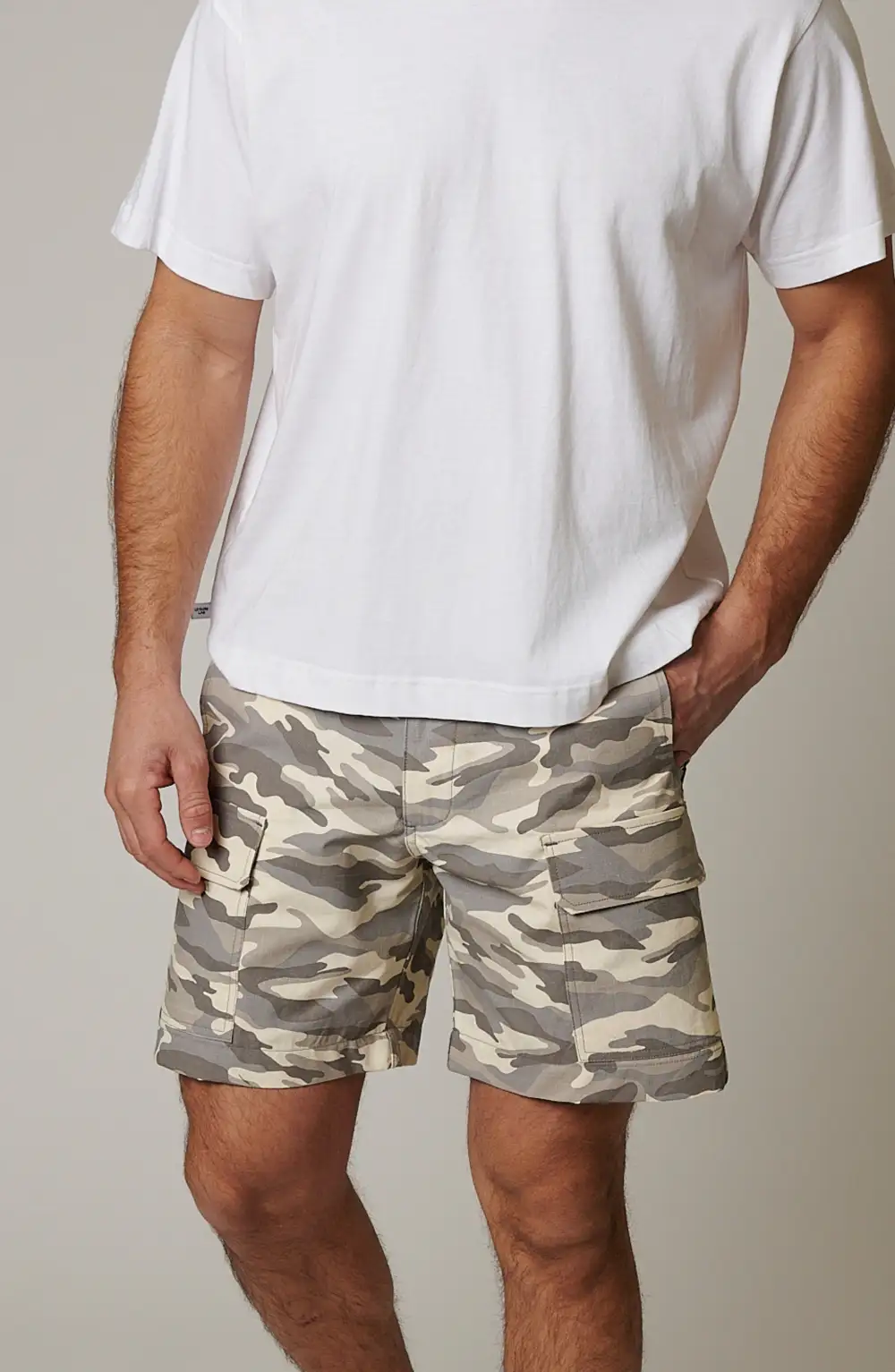 Men's Camouflage Ripstop Cargo Pocket Shorts