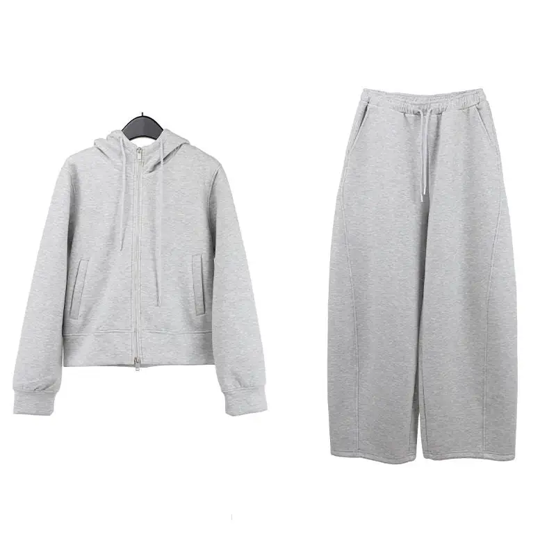 Cozy Thick Hooded Sweatshirt And Sweatpants Set