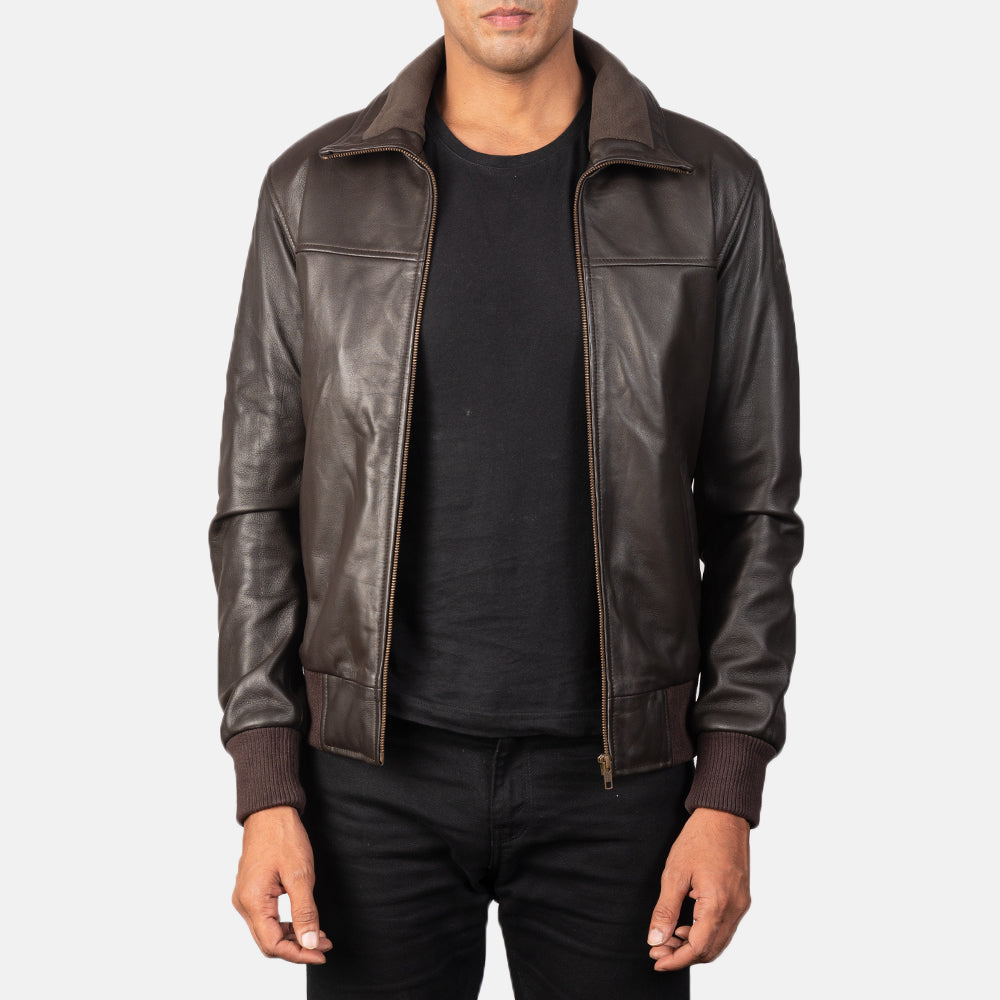 Men's Bomber Leather Jacket