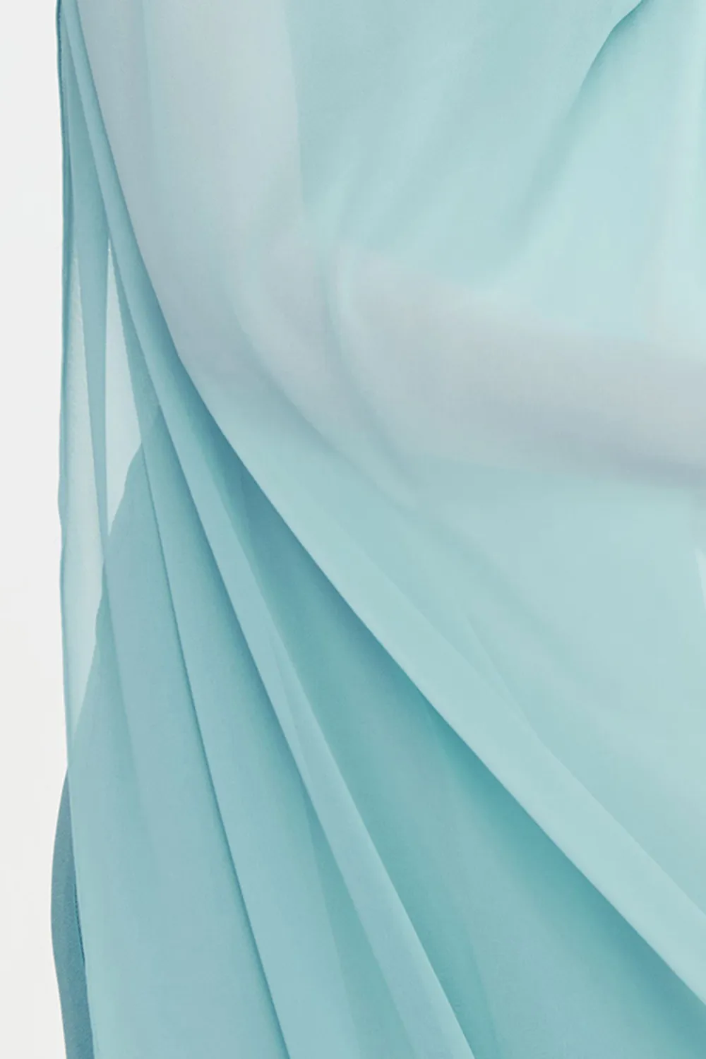 Aquamarine Casual Style Shawl