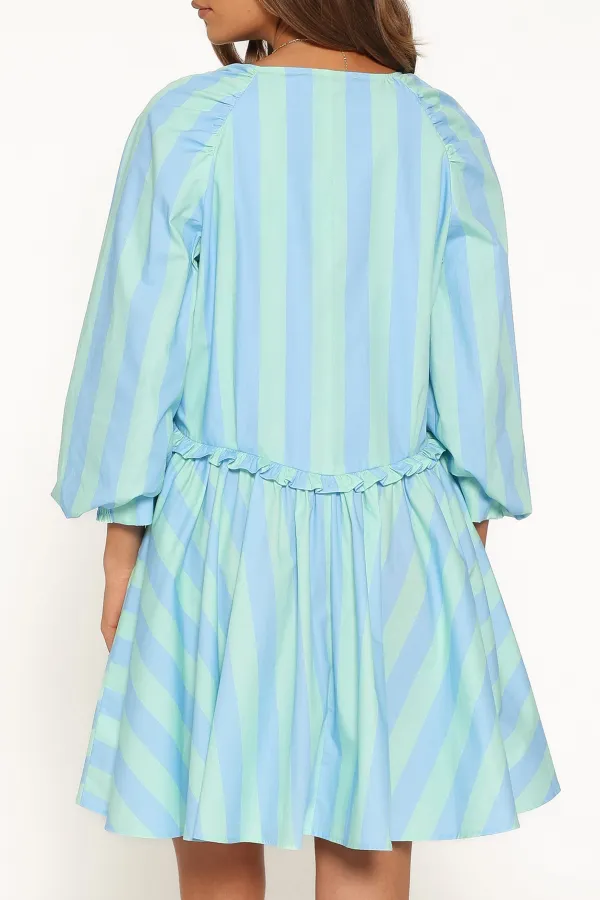 A-Line V-Neck Mini Dress