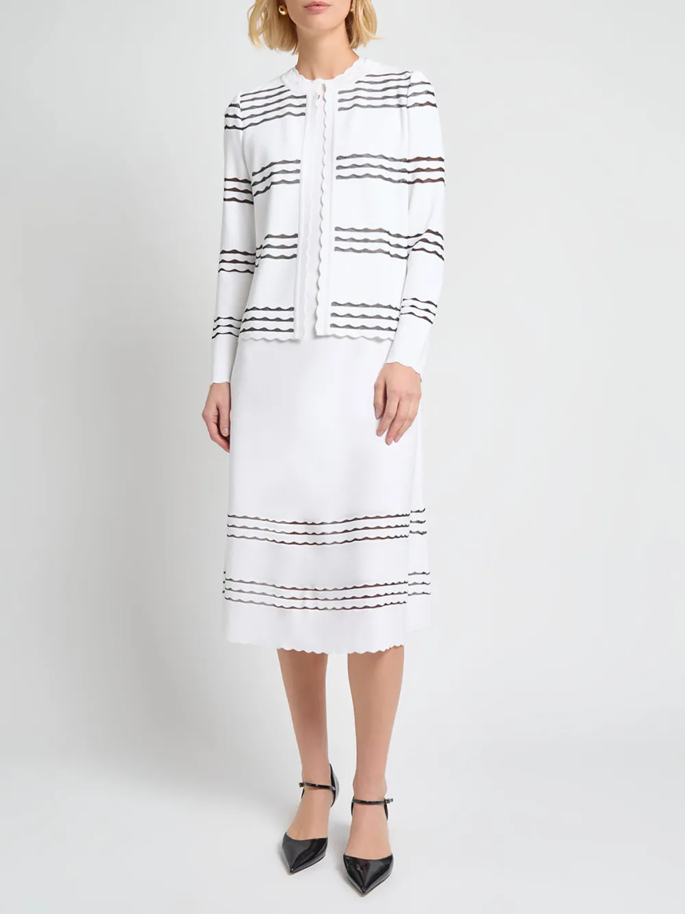 Hollow Striped Knitwear