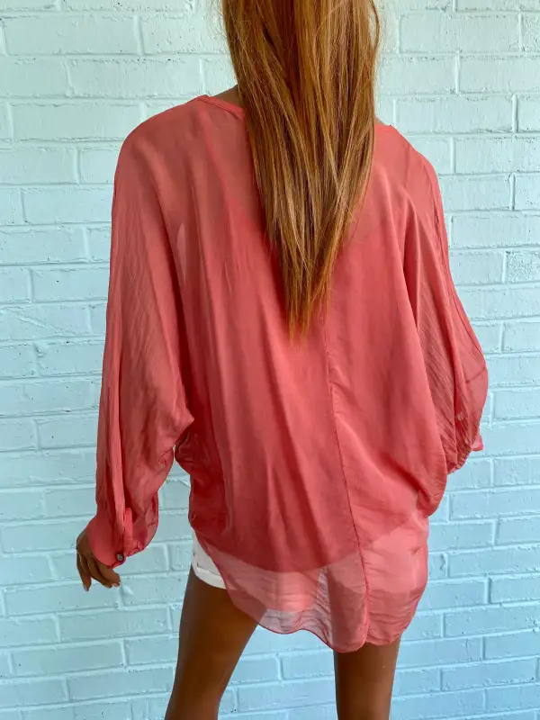 Relaxed Button Blouse