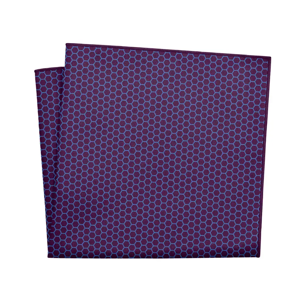 Formal Sharp Geometric Textured Pocket Square