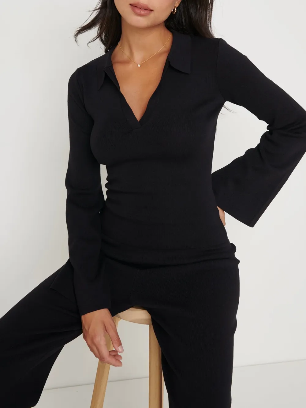 Knit Top- Black