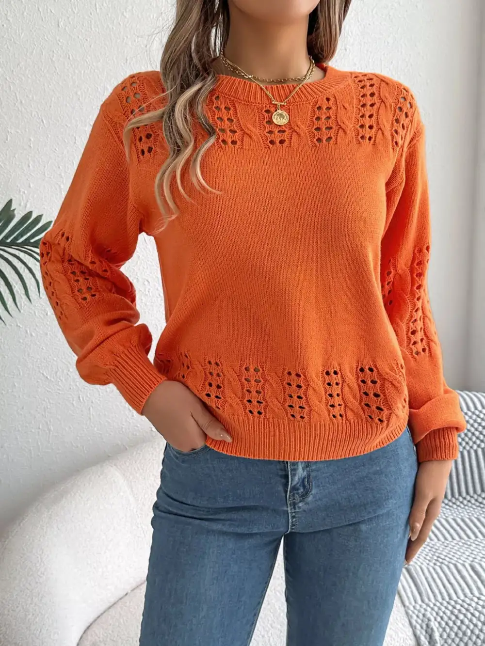 Essential Long Sleeve Everyday Sweater