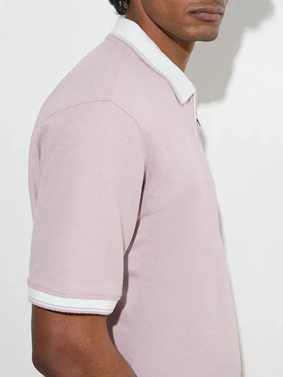 Casual Style Loose Polo T-Shirt