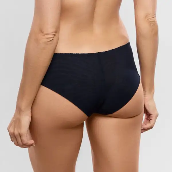 Women's Seamless Elastic Waistband Embroidery Sheer Detail Second Skin Boxer Panty