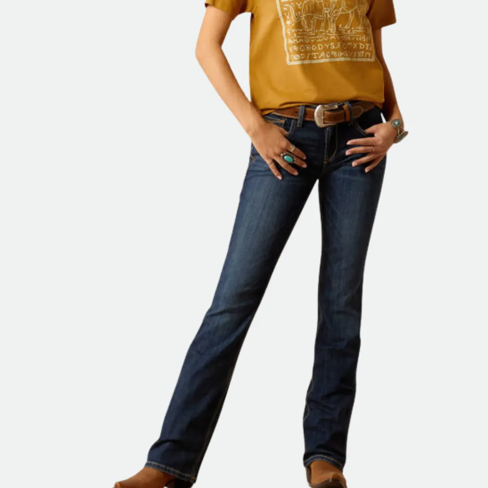 Women's Stitched Detail Bootcut Jeans
