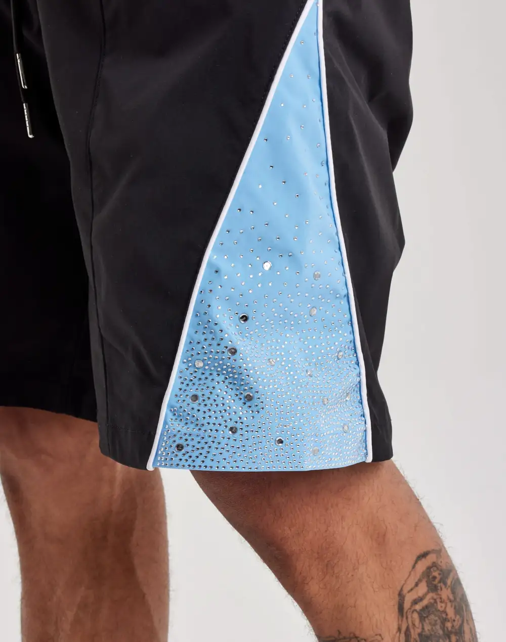 Weekend Rhinestone Nylon Shorts