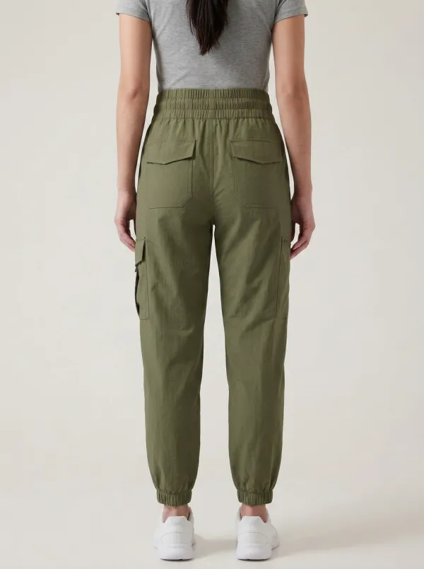 Elastic-Waist Breathable Cargo Pants