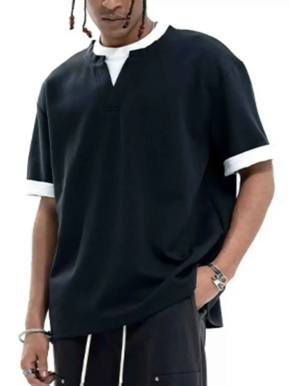 Contrast Trim Short Sleeve T-Shirt
