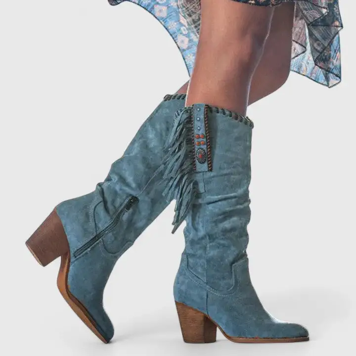 Supportive Western Knee High Boots